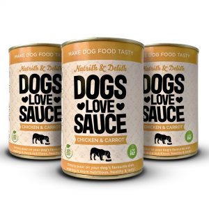 chicken and carrot dog sauce 3 pack