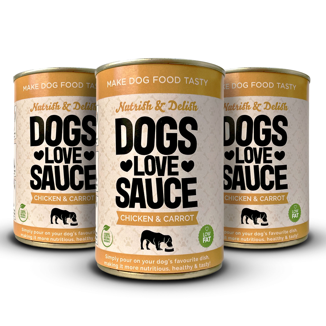 chicken and carrot dog sauce 3 pack